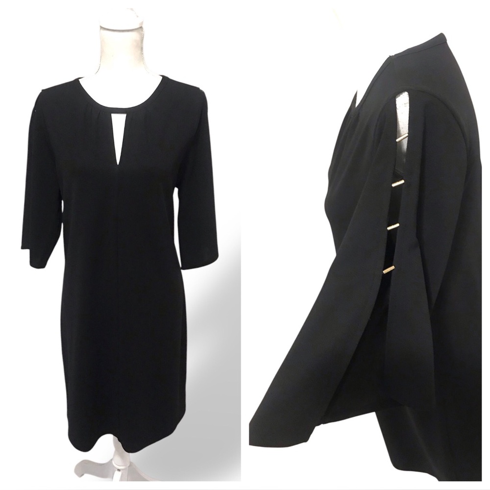 Michael Kors  metallic detail 3/4 sleeve dress - Picture 2 of 12